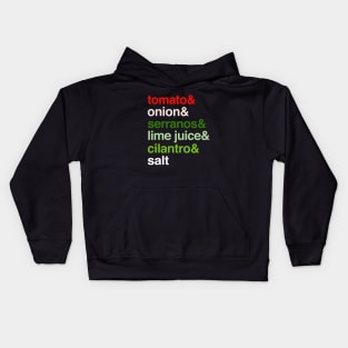 Deconstructed Pico de Gallo: Foods of the World - Mexico Kids Hoodie